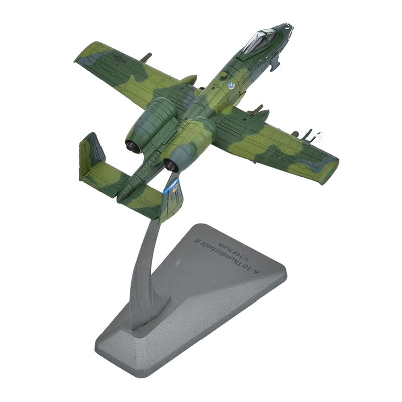 1/144 A-10 공격 비행기 (Painted Version) 금속 전투기 모형 다이 캐스트 비행기 모형 수집 또는 선물 기념